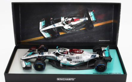 Minichamps Mercedes gp F1 W13e Mercedes-amg Petronas F1 N 63 1:18, stříbrná