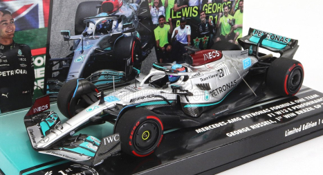 Minichamps Mercedes gp F1 W13e Mercedes-amg Petronas F1 N 63 1:43, stříbrná
