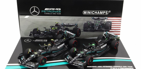 Minichamps Mercedes gp Set dvou modelů F1 1:43, černá