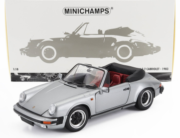 Minichamps Porsche 911 3.2 Carrera Cabriolet 1983 1:18 Grey Met