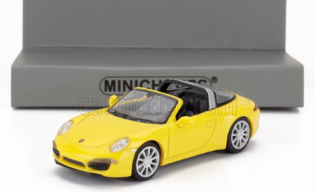 Minichamps Porsche 911 991 Targa Cabriolet Open 2014 1:87 Žlutá