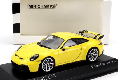 Minichamps Porsche 911 992 Gt3 Coupe 2020 - Silver Rims 1:43 Žlutá