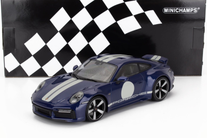 Minichamps Porsche 911 992 Sport Classic Coupe 2022 1:18 Blue Met
