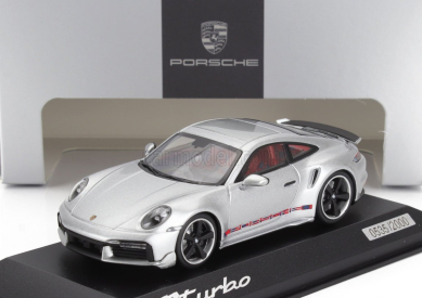 Minichamps Porsche 911 992 Turbo Coupe 2023 - First Turbo Remastered 1:43 Silver