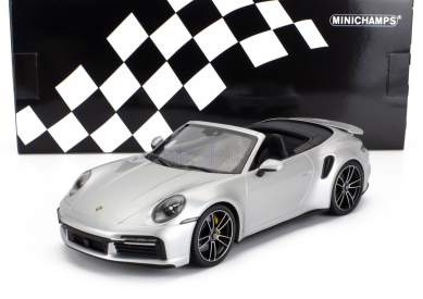 Minichamps Porsche 911 992 Turbo S Cabriolet Open 2020 1:18 Silver