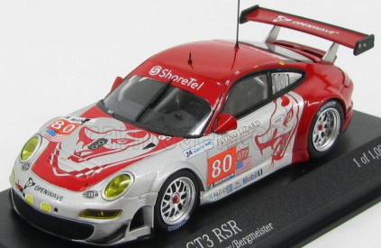 Minichamps Porsche 911 997 Gt3 Rsr 4.0l Team Flying Lizard Motorsports N 80 24h Le Mans 2010 S.neiman - D.law - J.bergmeister 1:43 Červená Stříbrná