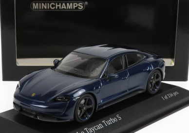 Minichamps Porsche Taycan Turbo S Cross 2020 1:43 Blue Met