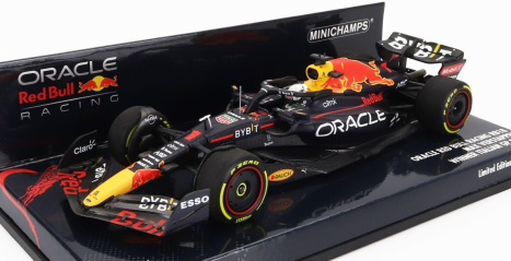 Minichamps Red bull F1  Rb18 Team Oracle Red Bull Racing N 1 Winner Italy Gp World Champion 2022 Max Verstappen 1:43 Matná Modrá Žlutá Červená