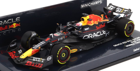 Minichamps Red bull F1  Rb19 Team Oracle Red Bull Racing N 1 World Champion Winner Monza Italy Gp 2023 Max Verstappen 1:43 Matt Blue