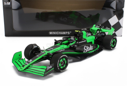 Minichamps Sauber F1  C44 Team Stake Kick N 24 Season 2024 Zhou Guanyu 1:18 Zelená Černá