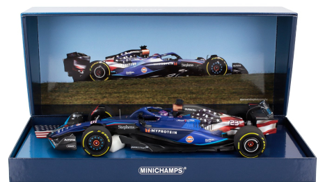 Minichamps Williams F1  Fw45 Team Williams Racing Gulf N 23 Austin Usa Gp 2023 Alexander Albon 1:18 Modrá Černá