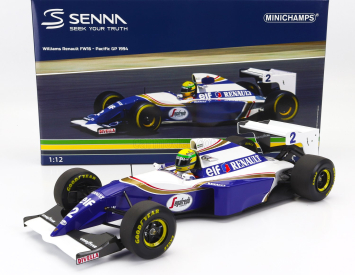 Minichamps Williams F1  Renault Elf Fw16 N 2 Pole Position Japan Pacific Gp 1994 Ayrton Senna 1:12 Modrá Bílá