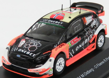 Minipartes Ford england Fiesta Wrc N 14 Rally Portugal 2017 M.ostberg - O.floene 1:43 Černá Oranžová Zlatá