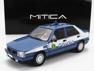 Mitica-diecast Fiat Croma Cht Polizia 1987 Police 1:18 Světle Modrá Bílá