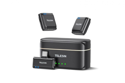 Mobilní tlačítkový mikrofon Telesin USB-C (vč Aku)