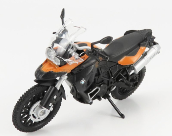 Motor-max BMW F800 Gs 2010 1:18 Černá Oranžová