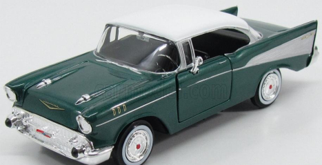 Motor-max Chevrolet Bel Air 2-door 1957 1:24 Zelená S Bílou