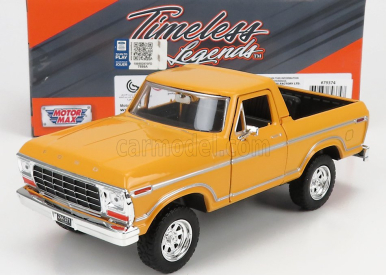 Motor-max Ford usa Bronco Hard-top Open 1978 1:24 Žlutá