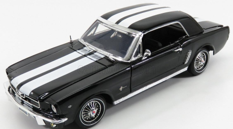 Motor-max Ford usa Mustang 1/2 Hard-top 1964 1:18 Černá Bílá