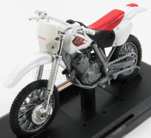 Motor-max Honda Xr 400r Cross 1996 1:18 Bílá Červená