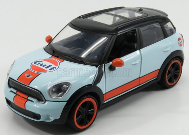 Motor-max Mini Cooper S Countryman Gulf 2010 1:24 Světle Modrá Oranžová