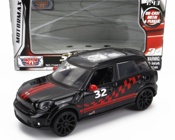 Motor-max Mini Cooper S Countryman N 32 Racing 2011 1:43 Černá Červená