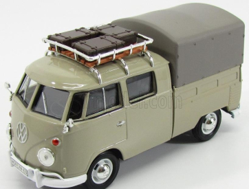 Motor-max Volkswagen T1 Type 2 Double Cabine Pick-up 1962 1:24 Grey