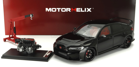 Motorhelix Honda Civic Type-r (fl5) With Engine And Accessories 2020 1:18 Black Pearl