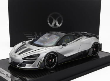 Motorhelix Mclaren 720s Mansory 2019 1:18 Stříbrný Uhlík