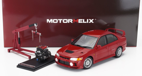 Motorhelix Mitsubishi Lancer Evo Iv With Engine And Accessories 1999 1:18 Red