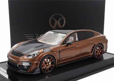 Motorhelix Porsche Panamera Mansory 2019 1:18 Hnědý Uhlík