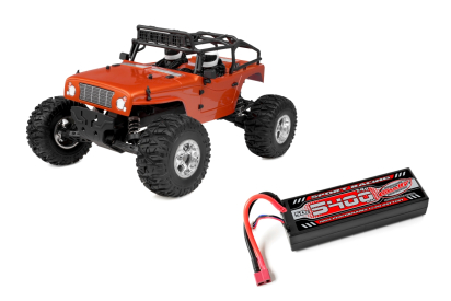 MOXOO XP - 1/10 Monster Truck 2WD - RTR - střídavý motor + 50C 5400mAh Lipo + nabíječ