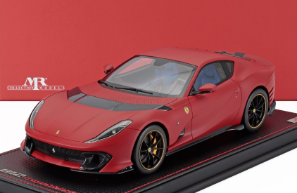 Mr-models Ferrari 812 Competizione 2022 - Con Vetrina - With Showcase 1:18 Rosso F1 75 - Matná Červená