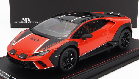 Mr-models Lamborghini Huracan N 63 Sterrato 2022 - Con Vetrina - With Showcase 1:18 Arancio Xanto - Oranžová