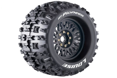 MT-PIONEER SPORT 1/8, 0 a 1/2 offset 17mm odnímatelný hex, Černé disky, 2 ks