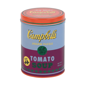 Mudppupy Puzzle v červeno-fialové  plechovce Andy Warhol 300 dílků