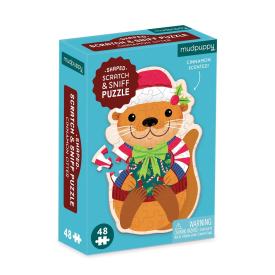 Mudpuppy Puzzle Vydra s vůní skořice 48 dílků