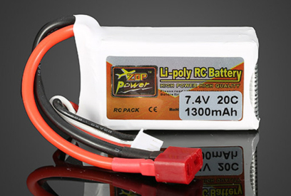 Náhradní 1300mAh 7,4V Lipo akumulátor T-plug