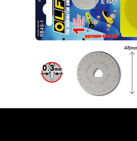 Náhradní rotační čepele OLFA RB 45-1, průměr 45mm (1ks)