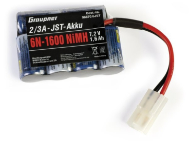 NiMH Intellect 6N-1600 2/3A HUMP sada s TAM konektorem