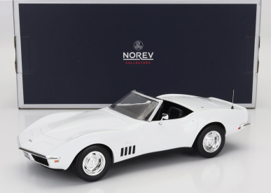 Norev Chevrolet Corvette Convertible 1969 1:18 Bílá