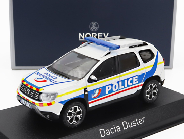 Norev Dacia Duster Police Nationale 2021 1:43 Bílá Modrá Žlutá