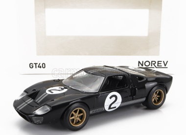 Norev Ford usa Gt40 Mkii 7.0l V8 Team Shelby American Inc. N 2 Winner 24h Le Mans 1966 B.mclaren - C.amon 1:43 Černá Stříbrná
