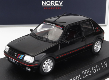 Norev Peugeot 205 1.9 Gti 1992 - With Pts Decals 1:43 Black