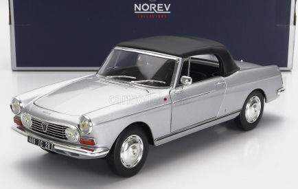 Norev Peugeot 404 Cabriolet 1967 1:18 Silver