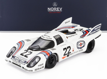 Norev Porsche 917k 4.9l Team Martini Racing N 22 Winner 24h Le Mans 1971 Helmut Marko - Gijs Van Lennep 1:18 Bílá