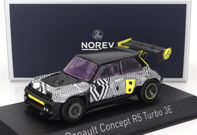 Norev Renault R5 Turbo 3e E-tech 2022 1:43 Černá Bílá Žlutá