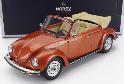 Norev Volkswagen Beetle 1303 Cabriolet Open 1976 1:18 Brown Met
