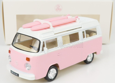 Norev Volkswagen T2b Camper Van 1962 1:43 Růžová Bílá
