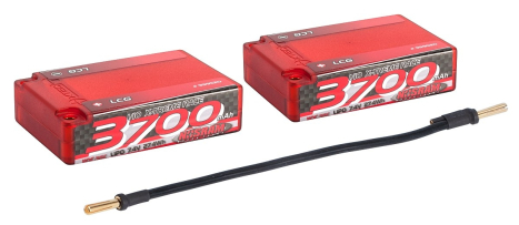 NOSRAM 3700 - Saddle Pack LCG - 110C/55C - 7.4V LiPo - 1/10 Competition Car Line Hardcase